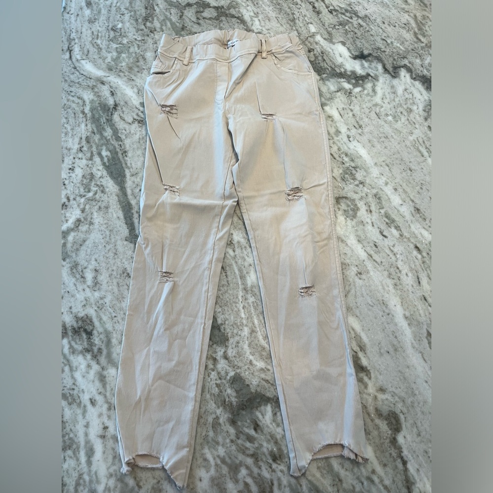 Tempo‎ Paris khaki distressed pants